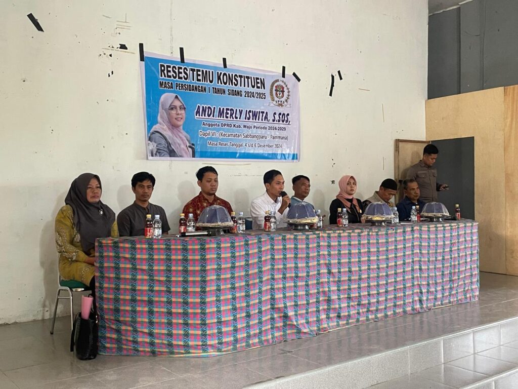 Wakil Ketua DRPD Wajo Andi Merly “Banjir” Aspirasi