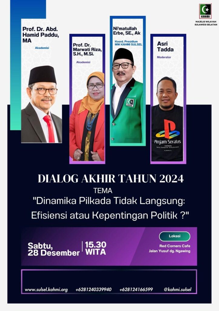 Akhir Tahun KAHMI Sulsel Bahas Dinamika Pilkada Tidak Langsung