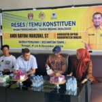 Ketua Komisi III DPRD Wajo, Andi Bayuni Marzuki, Serap Aspirasi Masyarakat.