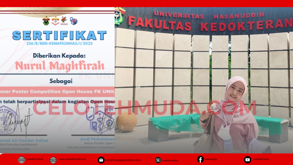 Nurul Maghfirah, JUARA 1 di Kompetisi Poster FK UNHAS 2024
