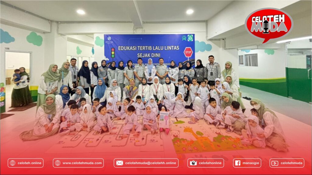 Jasa Raharja Sulsel Laksanakan Edukasi Tertib Lalu Lintas Sejak Dini di Almadinah Islamic School Makassar
