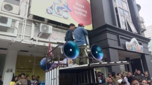Ratusan Driver Online Gelar Aksi di Kantor Maxim Gowa, Tuntut Penerapan SK Gubernur Sulsel