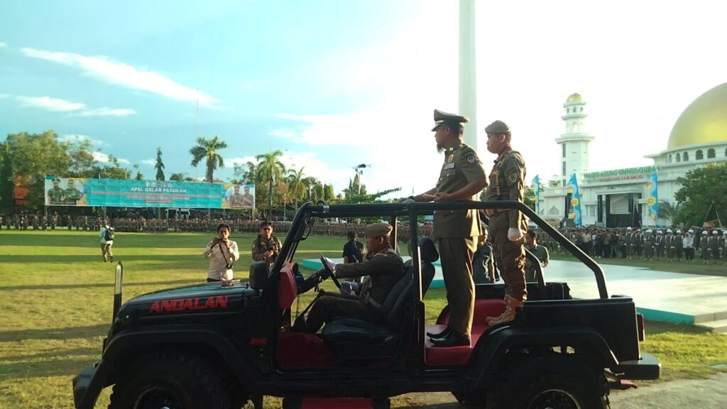 Gubernur Sulsel Pimpin Langsung Apel Kesiapsiagaan Satpol PP dan Satlinmas Tingkat Provinsi
