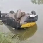 Hindari Tumpukan Sampah, Pikap Terjun ke Kanal di Jalan Inspeksi Tamangapa