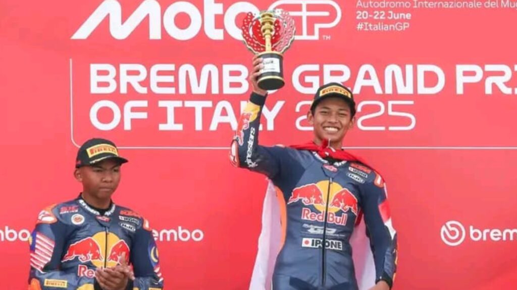 Veda Ega Pratama Cetak Sejarah! Pembalap Indonesia Pertama Juara Red Bull Rookies Cup
