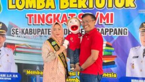 Bunda Literasi dan Kak Heru Jadi Juri Lomba Bertutur di Perpustakaan Sidrap