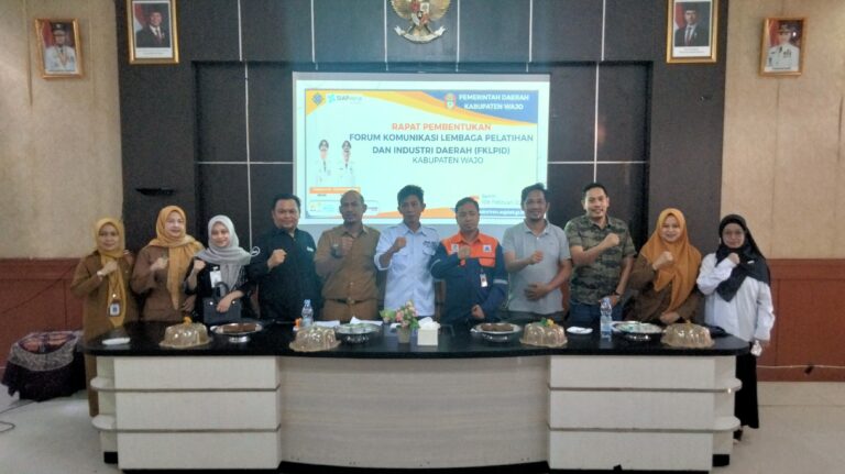 Sinergi BLK dan Industri, Pemkab Wajo Bentuk FKLPID untuk Tekan Angka Pengangguran